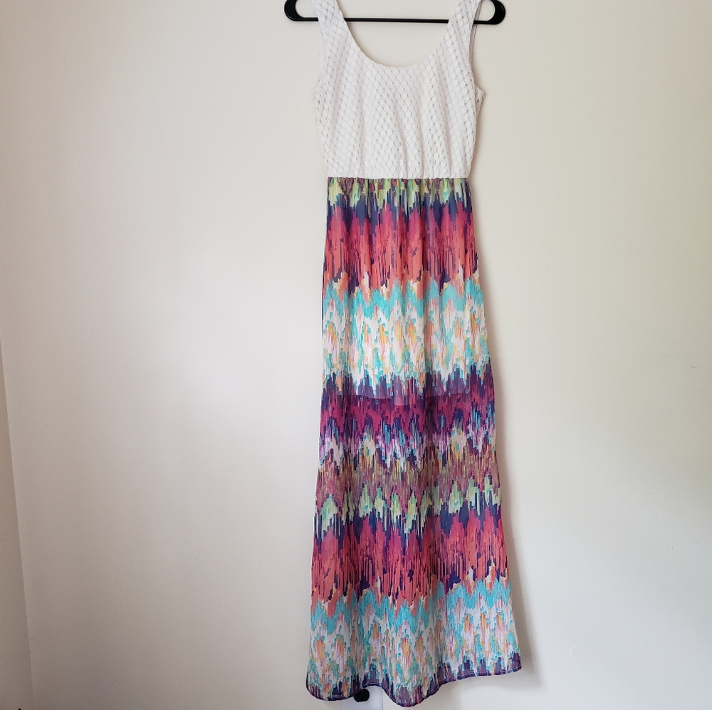 Lily Rose XS Maxi Dress Crochet Top